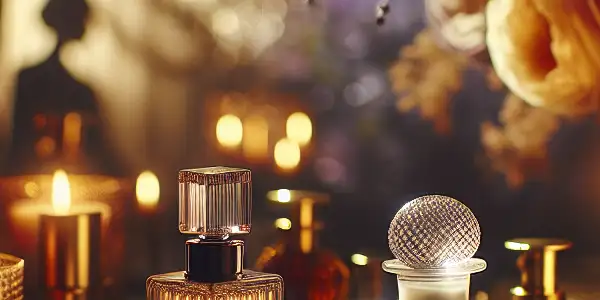 Luxurious bedroom scene featuring premium condoms on a silk bedspread, evoking intimacy and romance.